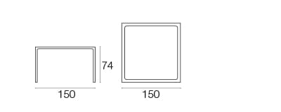 Алюминиевый квадратный садовый стол emu Terramare ARCH-00039828 - Вид №6