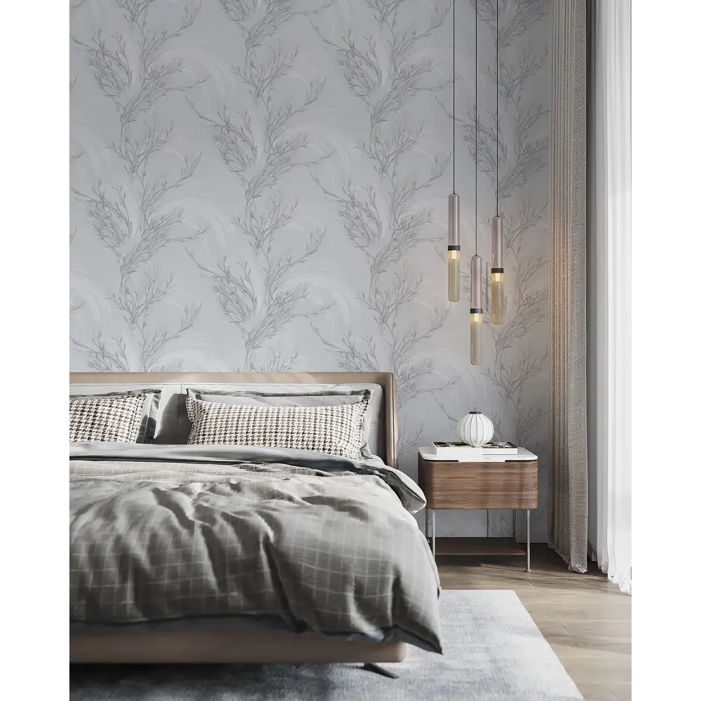 Обои флизелиновые Антураж Veresk серые 1.06 м 89425040 STLM-1563661 - Вид №3