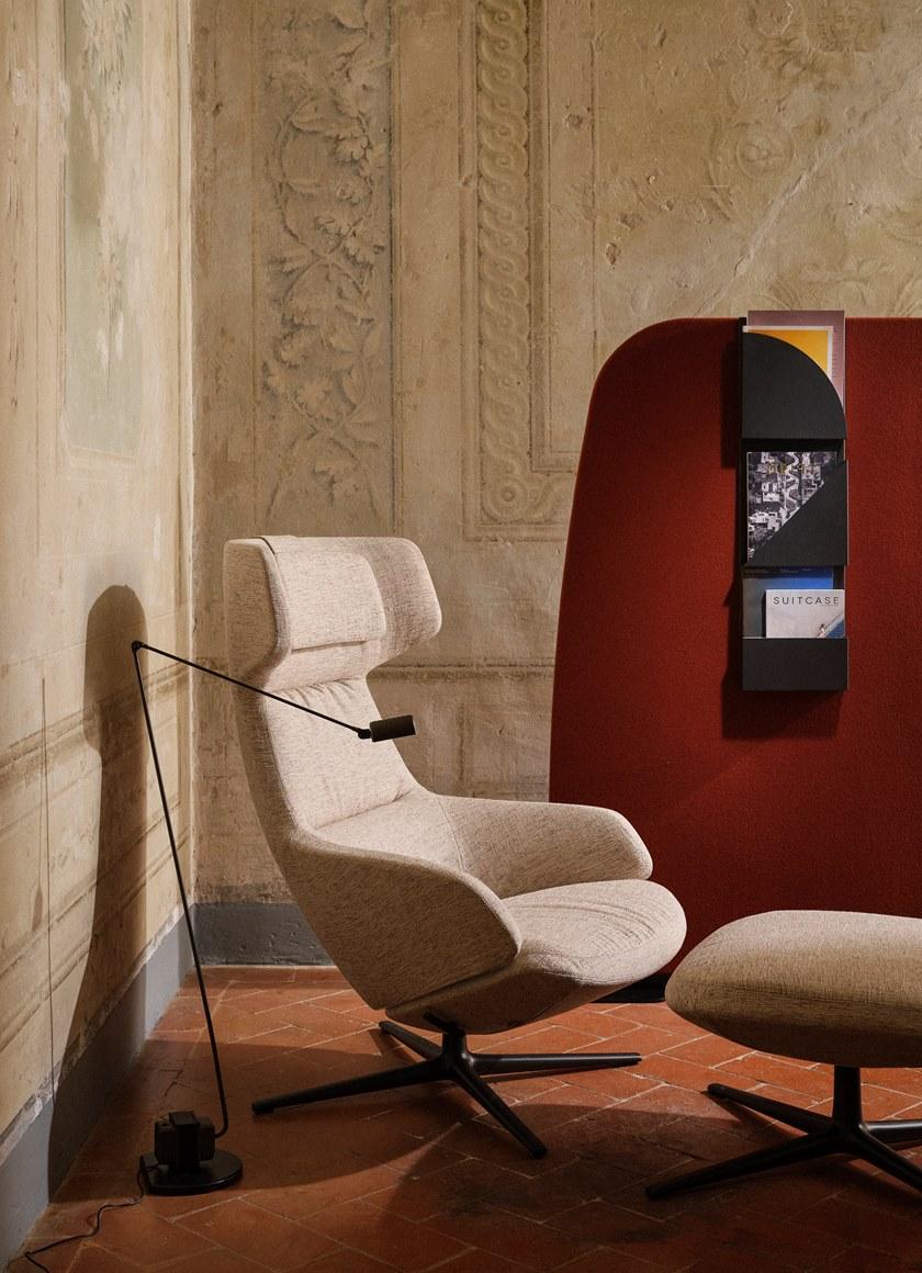 arper Стул Wing из ткани с 4-мя спицами и подлокотниками Aston club sun-id-1458915 - Вид №12