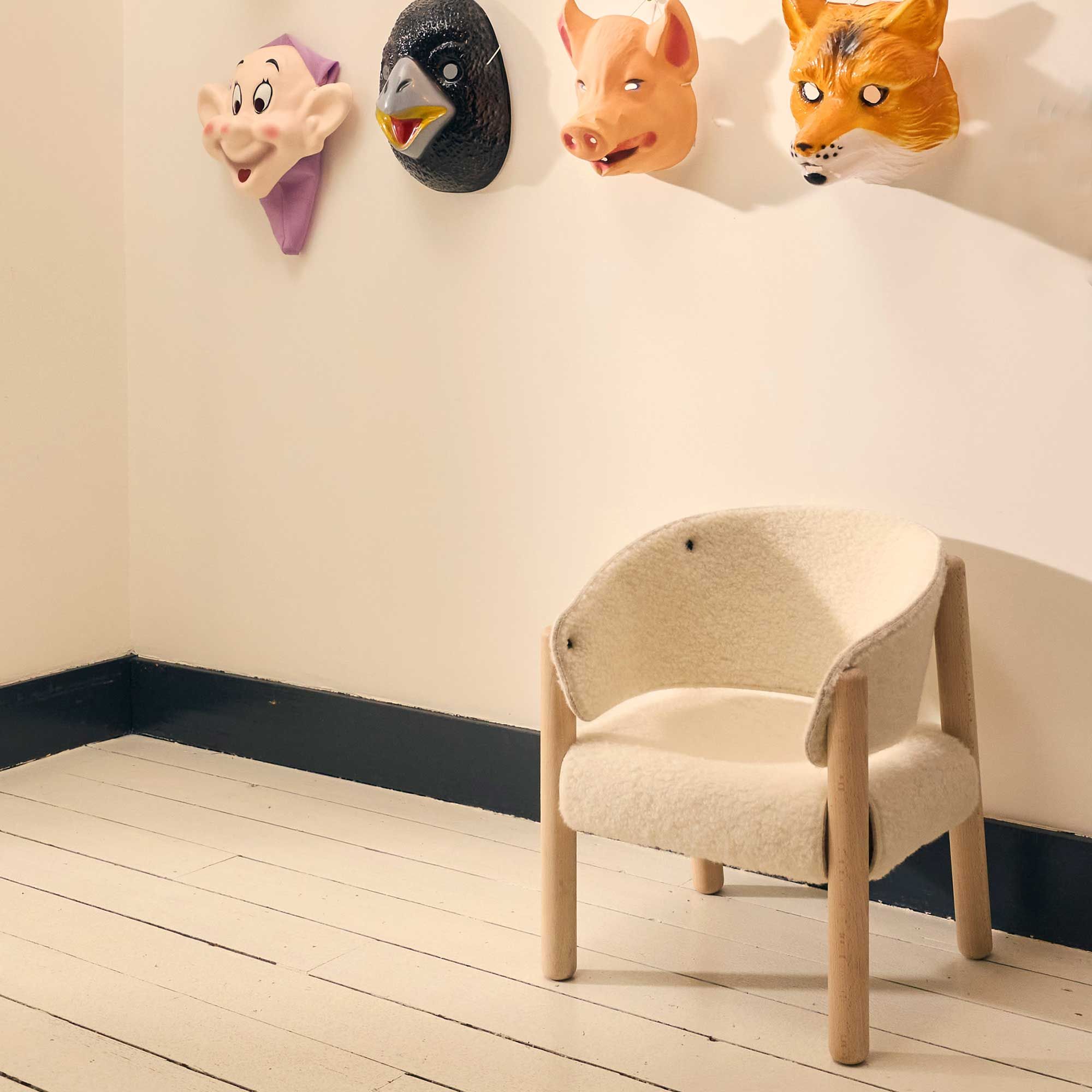 Стул из шерстяного войлока с подлокотниками Charlie Crane SABA ARCH-00101314 - Вид №10