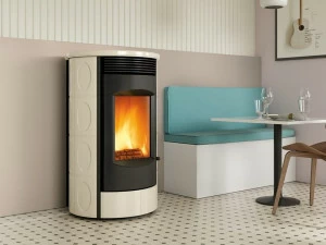 CAMINETTI MONTEGRAPPA Настенная печь на дровах из майолики Evoca