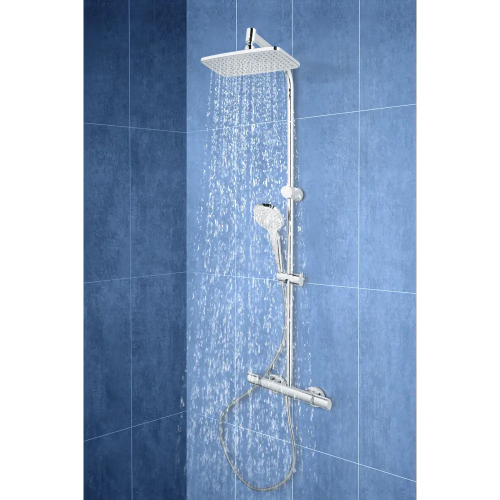 Душевая стойка с термостатом Hansgrohe MySelect E240 1 режим 19434912 STLM-2153362  - Вид №10