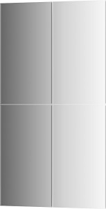 BY 1445 Зеркальная плитка с фацетом 5 mm - комплект 4 шт EVOFORM Refractive