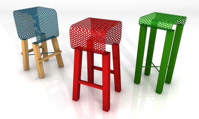 GARDA DESIGN Табурет из перфорированного листового металла sun-id-1354509 - Вид №1