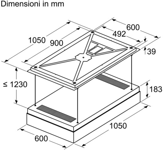 Siemens Выдвижная потолочная вытяжка Iq700 Lr18hlt65  - Вид №10