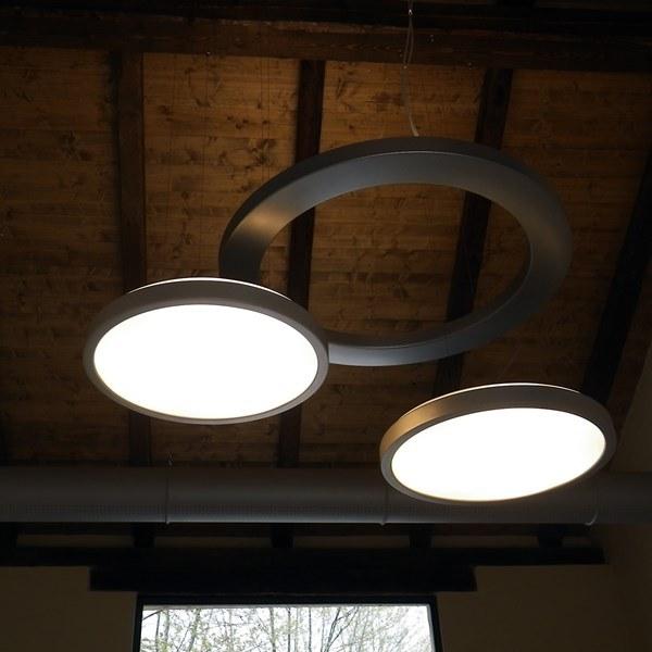 Martinelli Luce Подвесной светильник из алюминия и метакрилата Luna 2035 - Вид №6