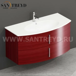 MDMC10Y6149 Тумба с двумя ящиками 100 см красная Globo 4ALL Италия