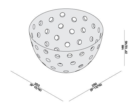 Мраморная чаша LUCE DI CARRARA Perforation ARCH-00145403 - Вид №4