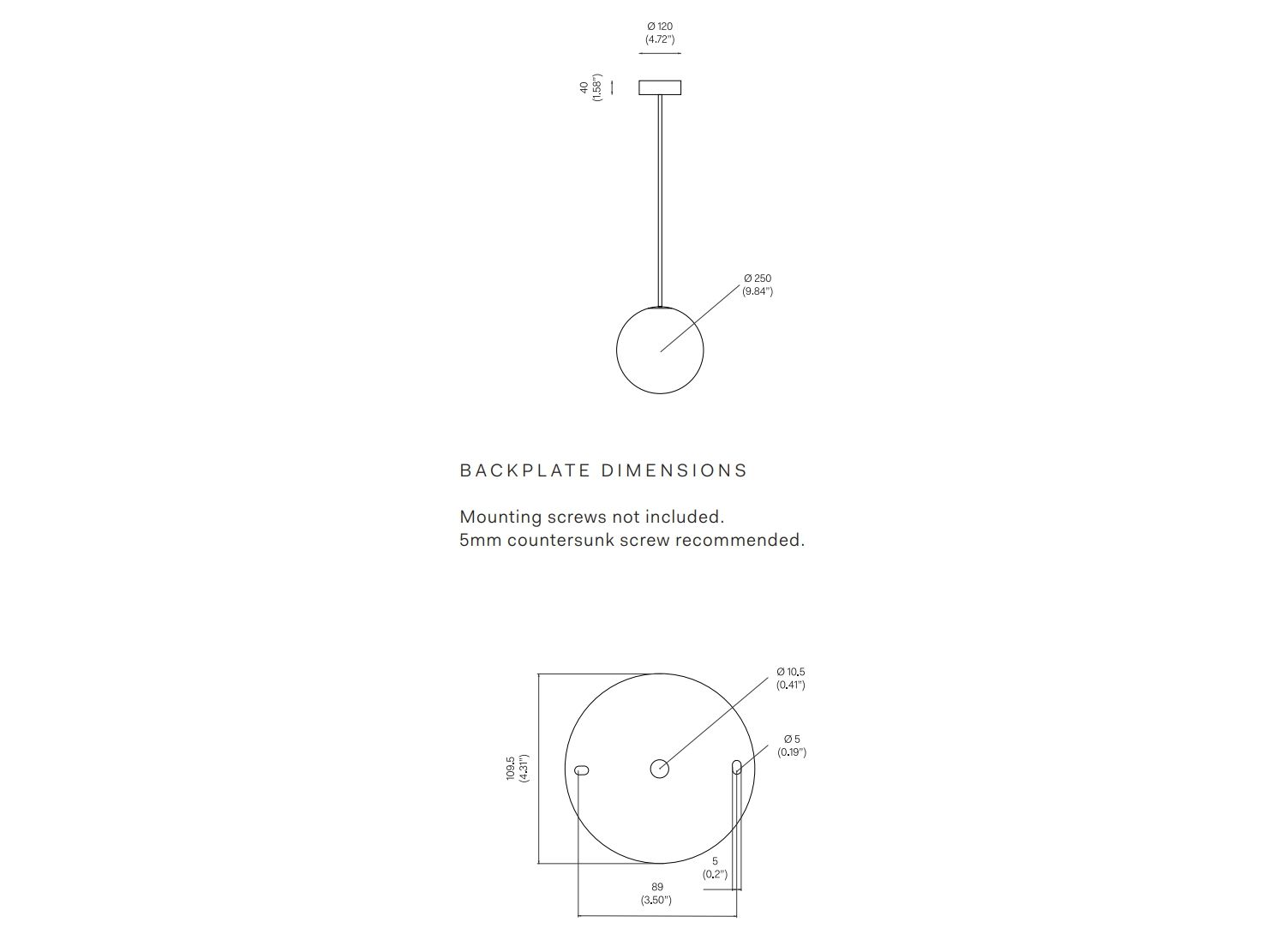 Опаловое стекло светодиодный подвесной светильник Michael Anastassiades Архитектурная латунь ARCH-00070530 - Вид №10