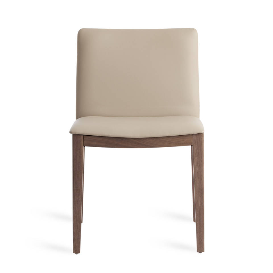 063489 Мягкий стул кожаный коричневый CPMK109-VISON Angel Cerda 