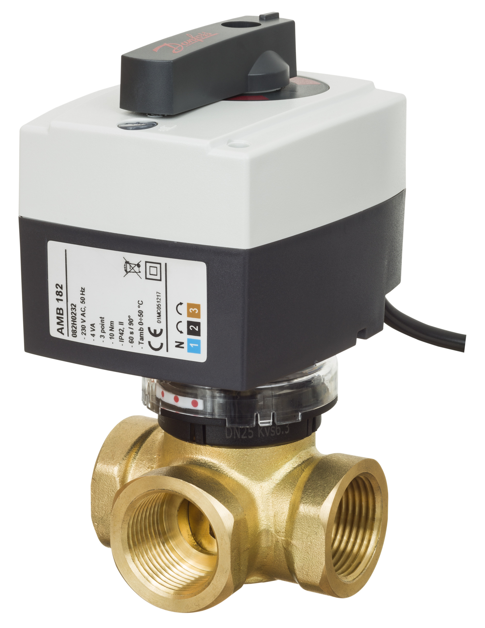 Danfoss Клапан регулирующий HRB 3 с внутренней резьбой Клапан рег. поворотный HRB3 DN25 Kvs 6.3 065Z0406  - Вид №9