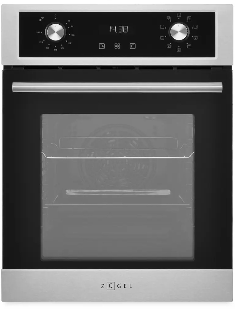 90789864 Электрический встраиваемый духовой шкаф Zugel Zoe452x 45x59.5x56.5 см цвет нержавеющая сталь STLM-0382781