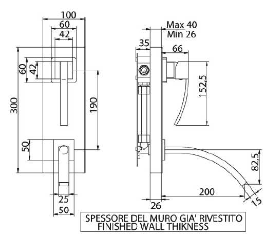 771220PN00 Смеситель Bandini Seta Santreyd - Вид №2