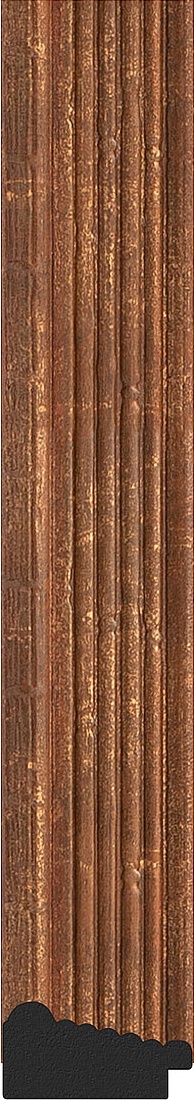 BY 3961 Зеркало в багетной раме - сухой тростник 51 mm EVOFORM Octagon - Вид №3