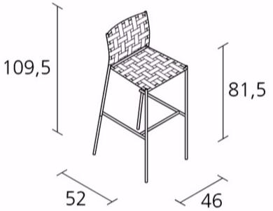 Alias Стул с подставкой для ног Tagliatelle sun-id-1484578 - Вид №1