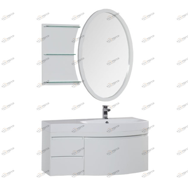 Комплект мебели Aquanet Опера 115 R белый (3 ящика) 00169452