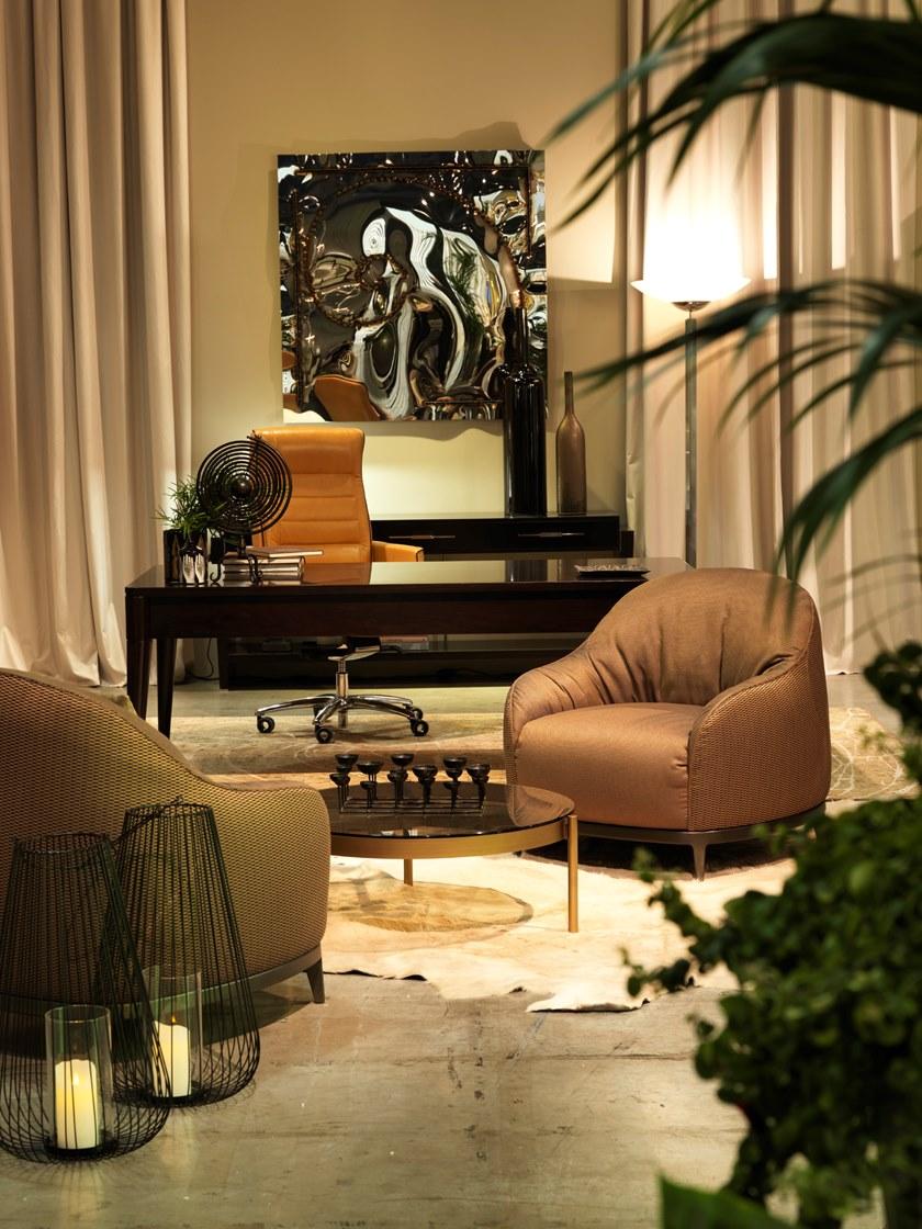 SELVA Мягкое кожаное кресло с подлокотниками  1092  - Вид №5