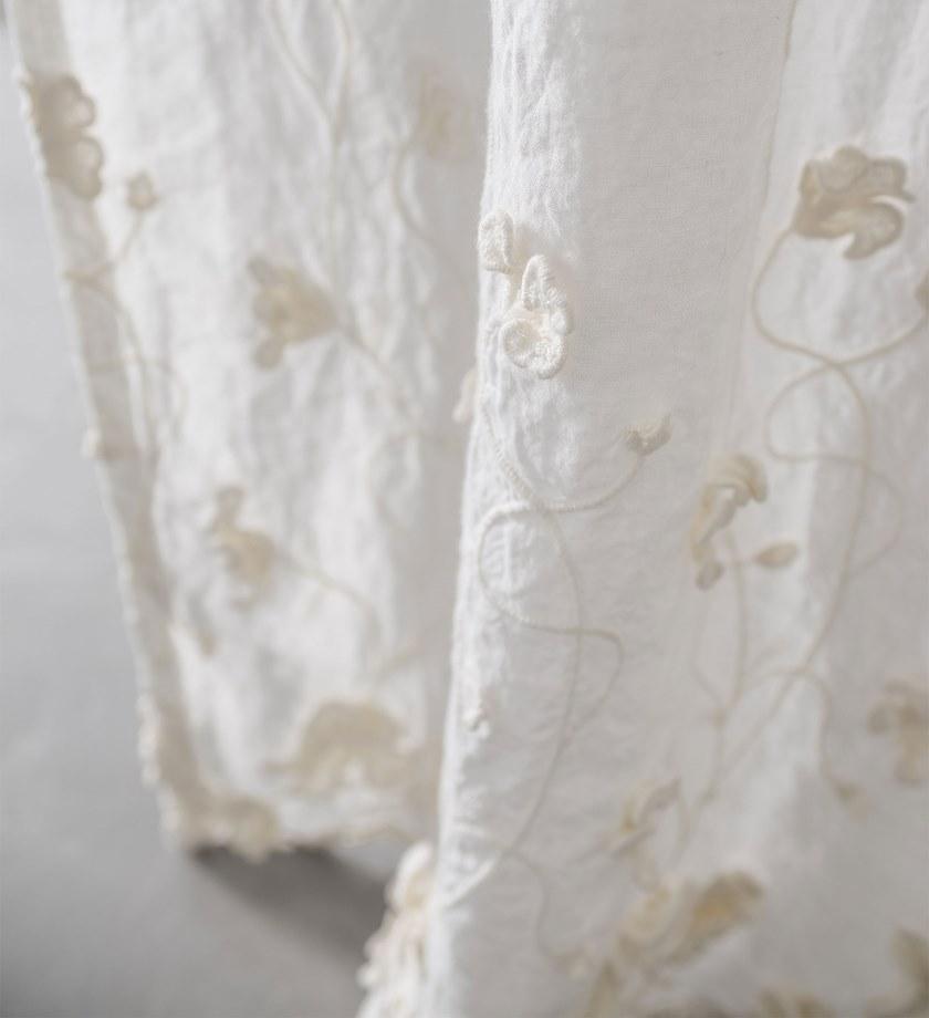 LA FABBRICA DEL LINO Штанга для штор с вышивкой из льна Decor sun-id-1432698 - Вид №1