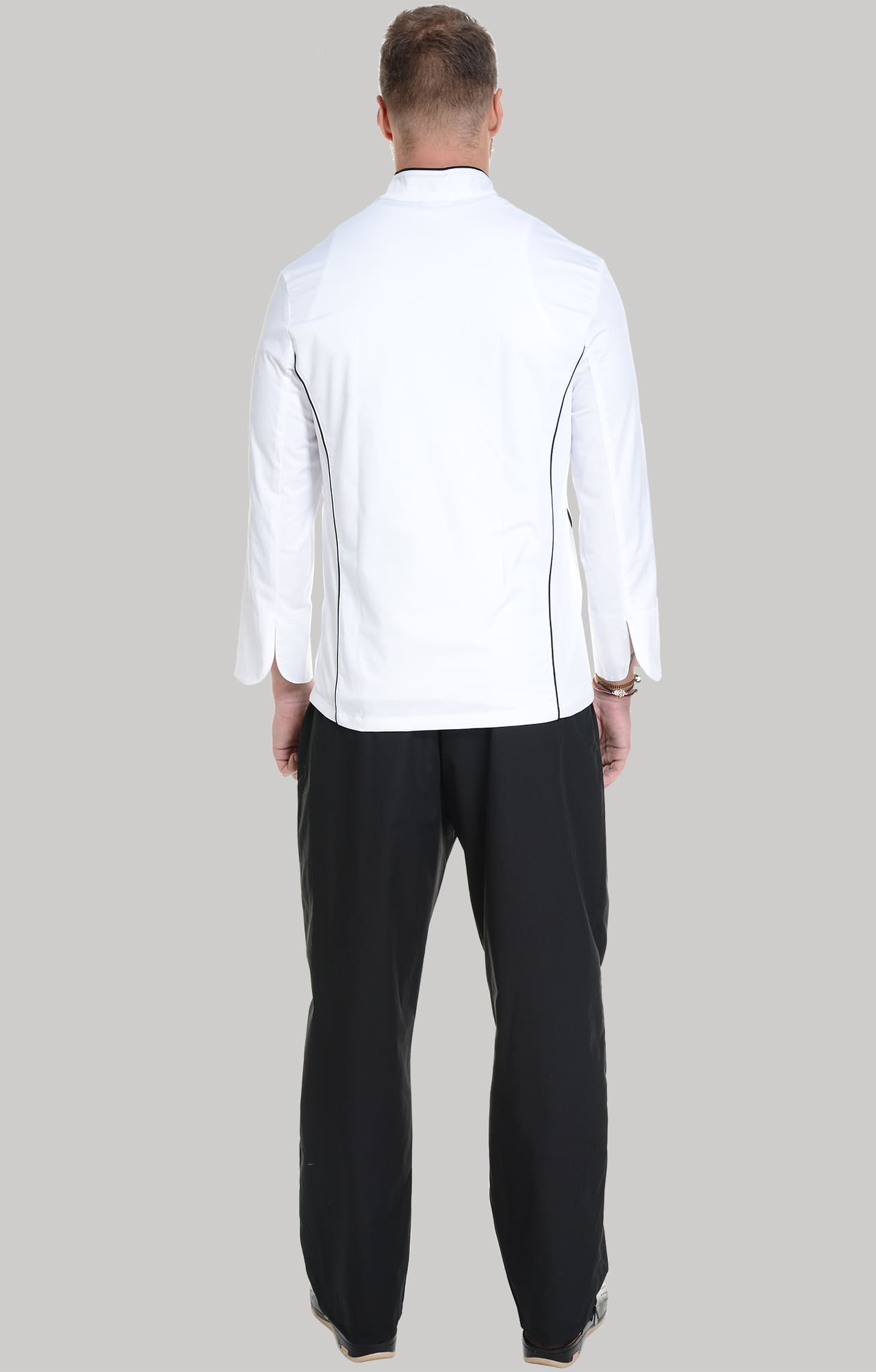 62619 Китель поварской white RICON  Одежда для поваров  размер 58 (XXXXL)  - Вид №9