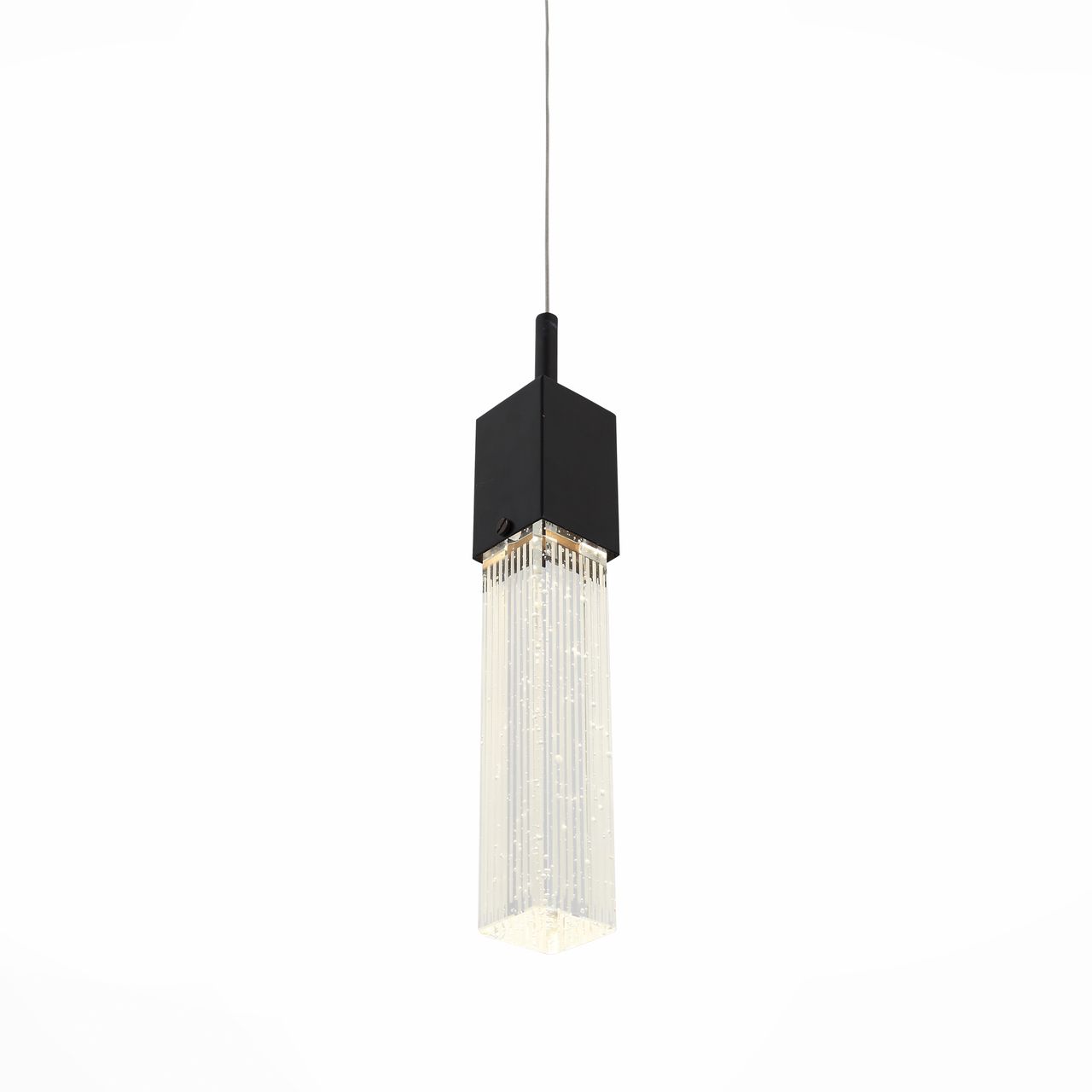 Подвесной светодиодный светильник ST Luce Fase SL216.403.01 ST LUCE FASE CLEAR 102827 Черный  - Вид №1