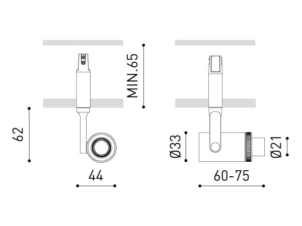 Регулируемый потолочный алюминиевый светодиодный прожектор Arkoslight Magnetic 24V System ARCH-00075357 - Вид №4