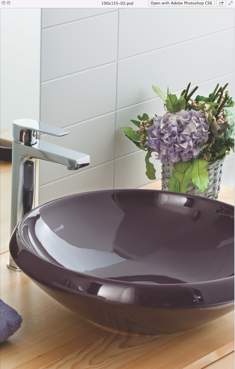 MN045-00SI00E-0000 Раковина MN045.4 ЧЕРНАЯ Creavit  - Вид №2