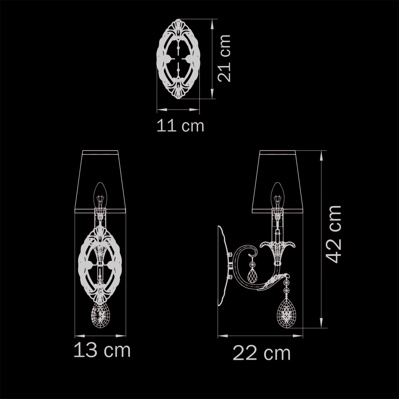 Бра Lightstar Cappa 691612 LIGHTSTAR  078284 Бежевый;бронза  - Вид №1