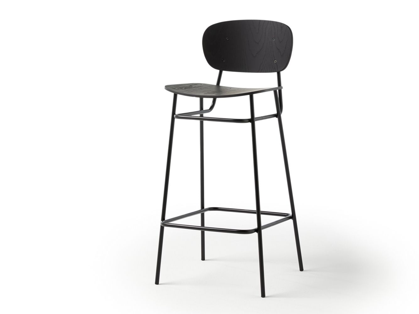 Высокий стул из ясеня со спинкой Blasco&Vila Fosca ARCH-00037835 - Вид №1