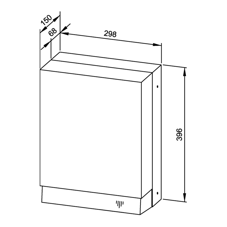 733020 Сушилка для рук с горячим воздухом WP1200 WAGNER_EWAR A-LINE Wagner Ewar  - Вид №1