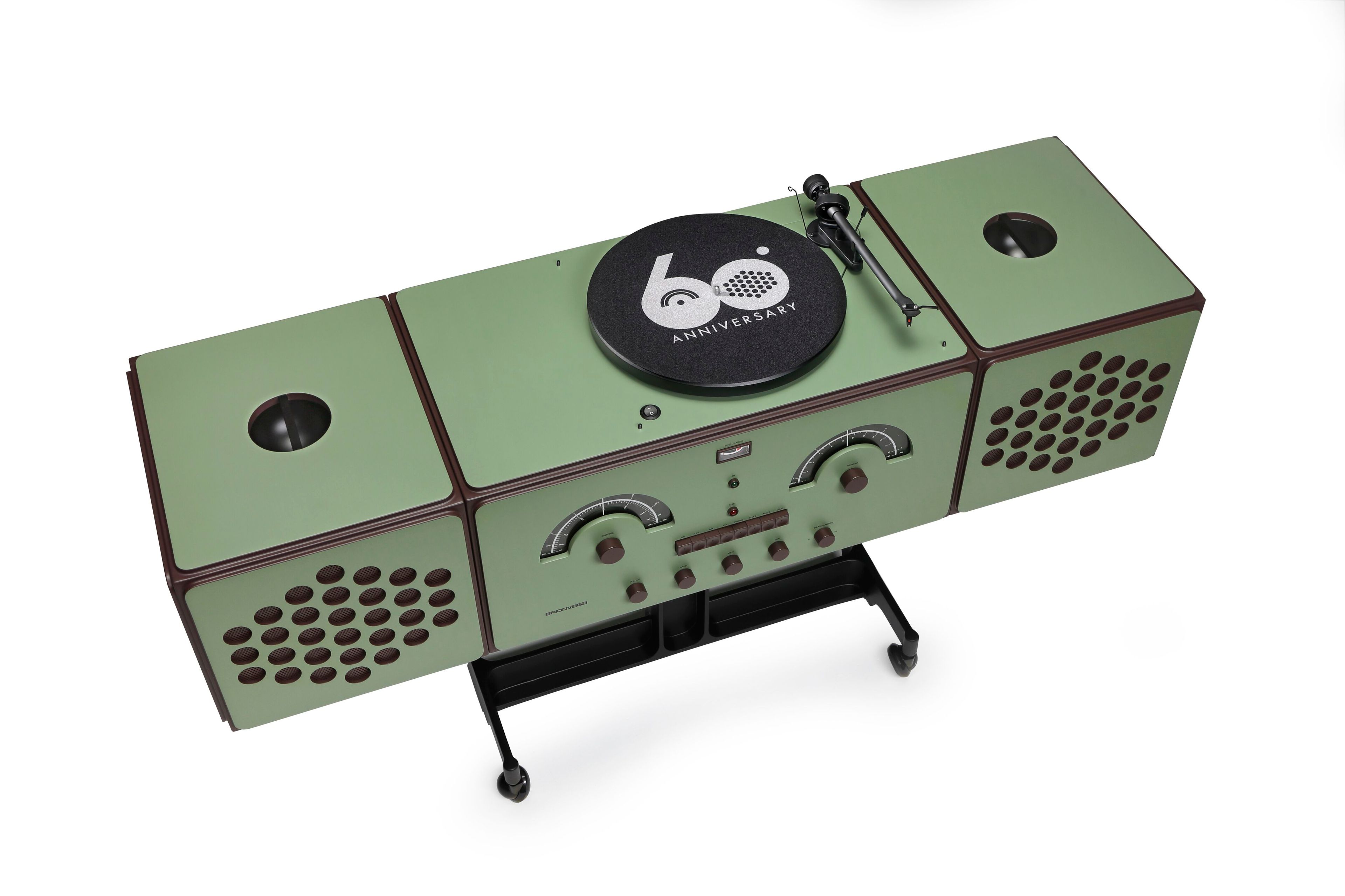 AM/FM-радио и проигрыватель с усилителем Brionvega RADIOFONOGRAFO RR226 - 60TH ANNIVERSARY ARCH-00057249 - Вид №2