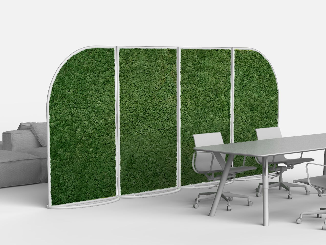 Модульная звукопоглощающая офисная перегородка GREENMOOD G-Line ARCH-00089007