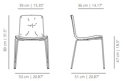 Viccarbe Штабелируемый тканевый стул с подлокотниками Klip sun-id-1477824 - Вид №8