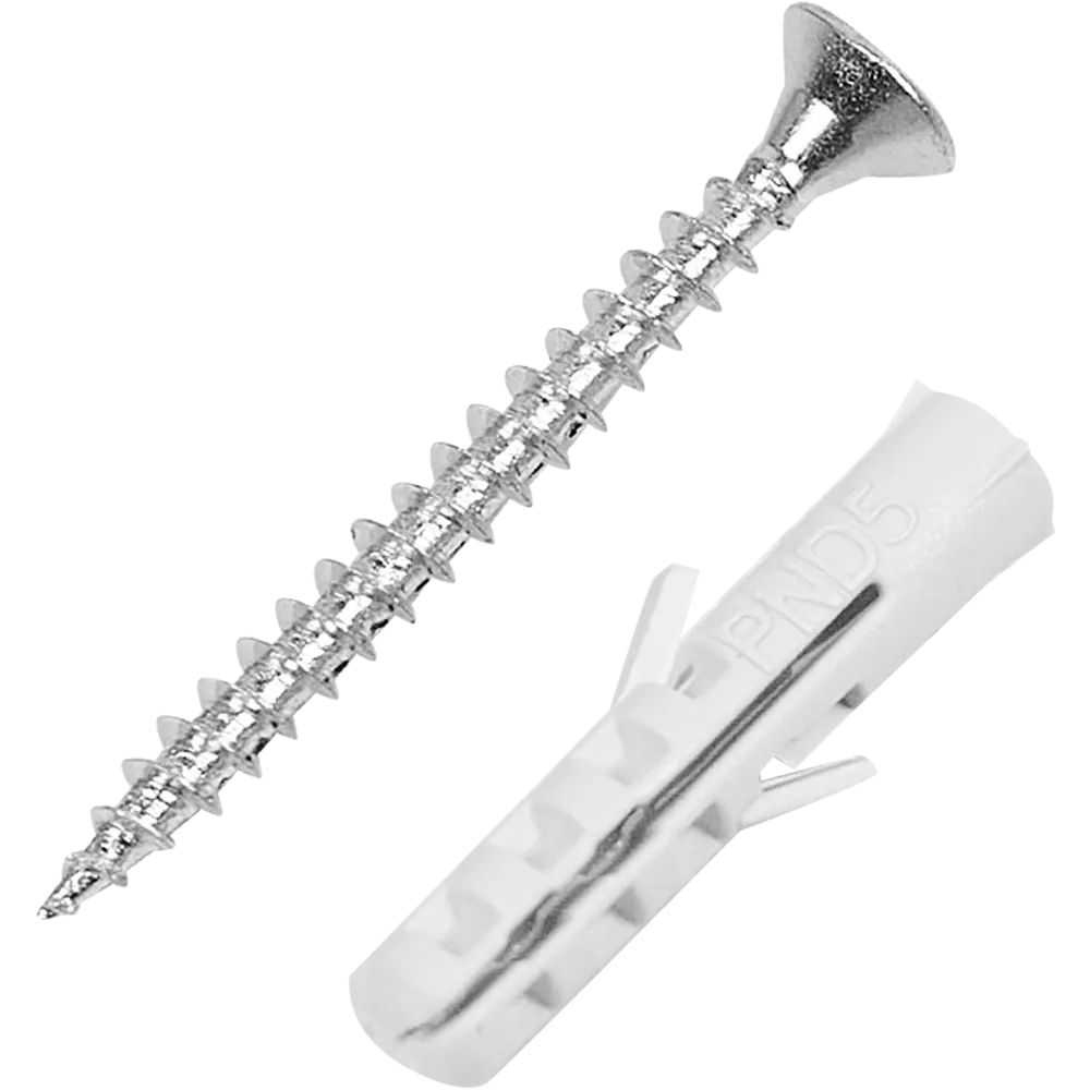 Дюбель потайной STANDERS PND 5х25 мм с шурупом для бетона и кирпича 83387758 STLM-0040711 - Вид №3