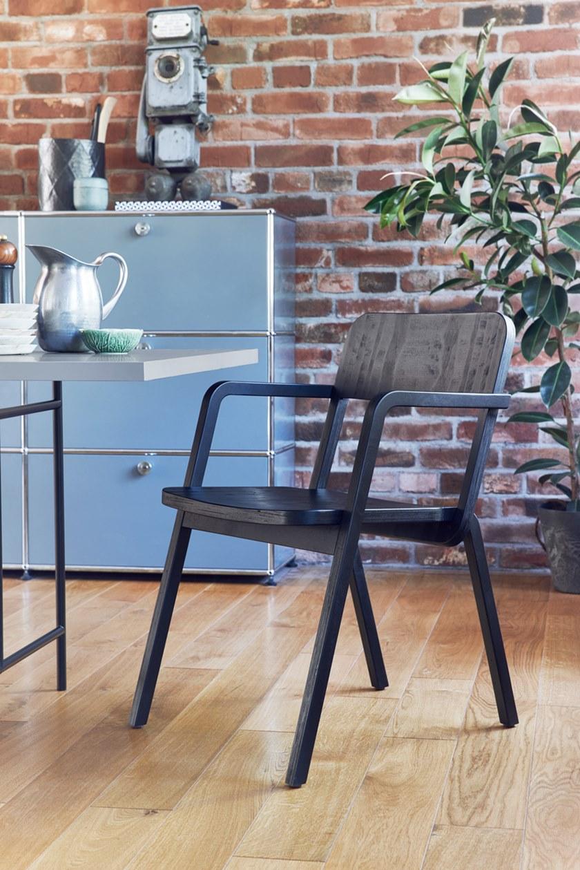 Richard Lampert Деревянный стул с подлокотниками sun-id-1492301 - Вид №2