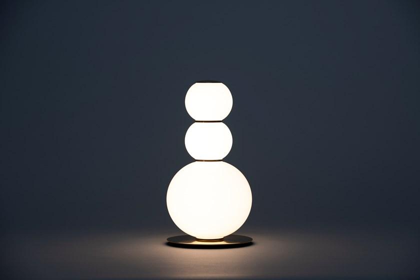 Formagenda Настольная лампа из светодиодного стекла с диммером Pearls sun-id-1427196 - Вид №28