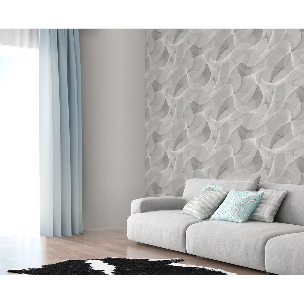 Обои флизелиновые Ateliero Space серые 1.06 м At38393-06 STLM-2123641 - Вид №4