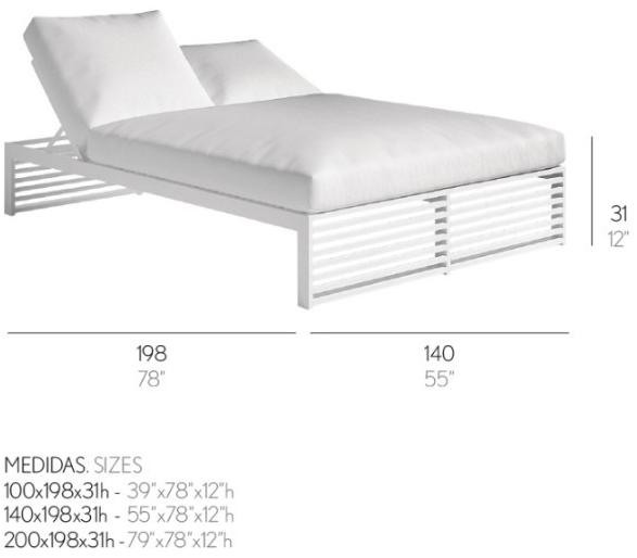 GANDIABLASCO Откидная алюминиевая грядка Dna sun-id-1400751 - Вид №5