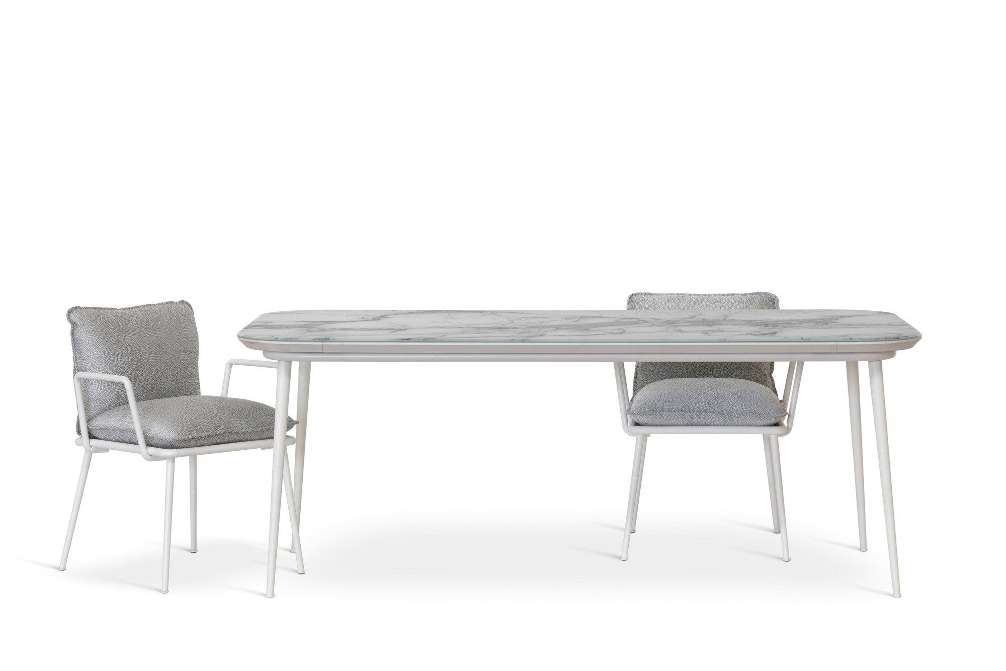 Тканевый мягкий садовый стул с подлокотниками Sicis Lipari ARCH-00042901 - Вид №2