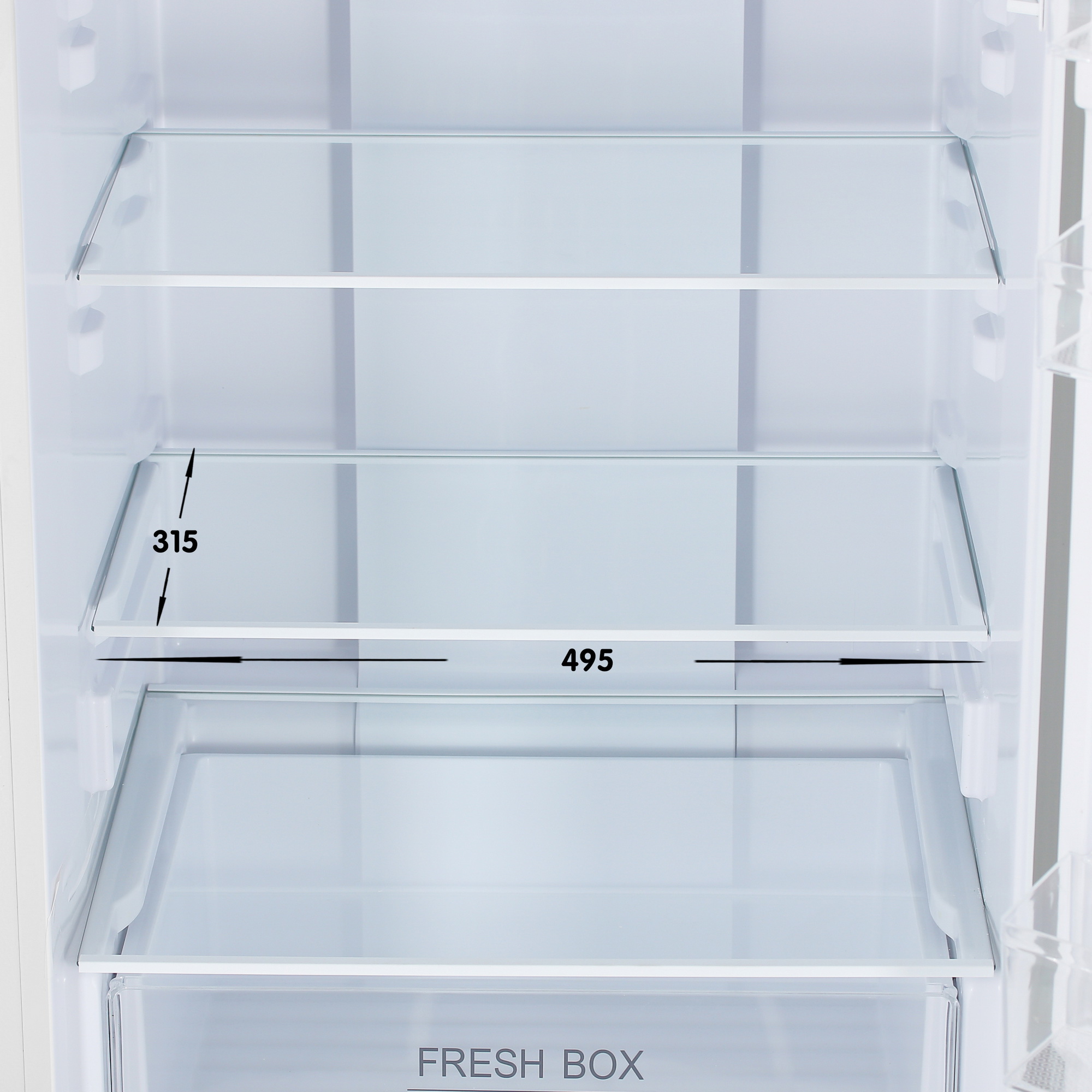 9944653 Холодильник с морозильником   Nordfrost RFC 350 NFW белый STDN-0112319 - Вид №8