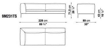 B&B Italia Секционный угловой диван в коже Michel sun-id-1423075 - Вид №23