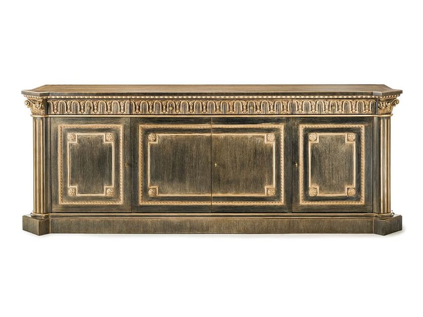 Деревянный шкаф с распашными дверями OAK Галерея ARCH-00102755