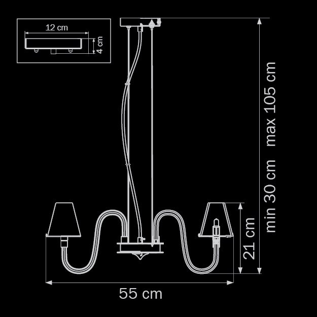 Подвесная люстра Lightstar Bianco 760086 LIGHTSTAR ДИЗАЙНЕРСКИЕ, BIANCO 056071 Белый  - Вид №1