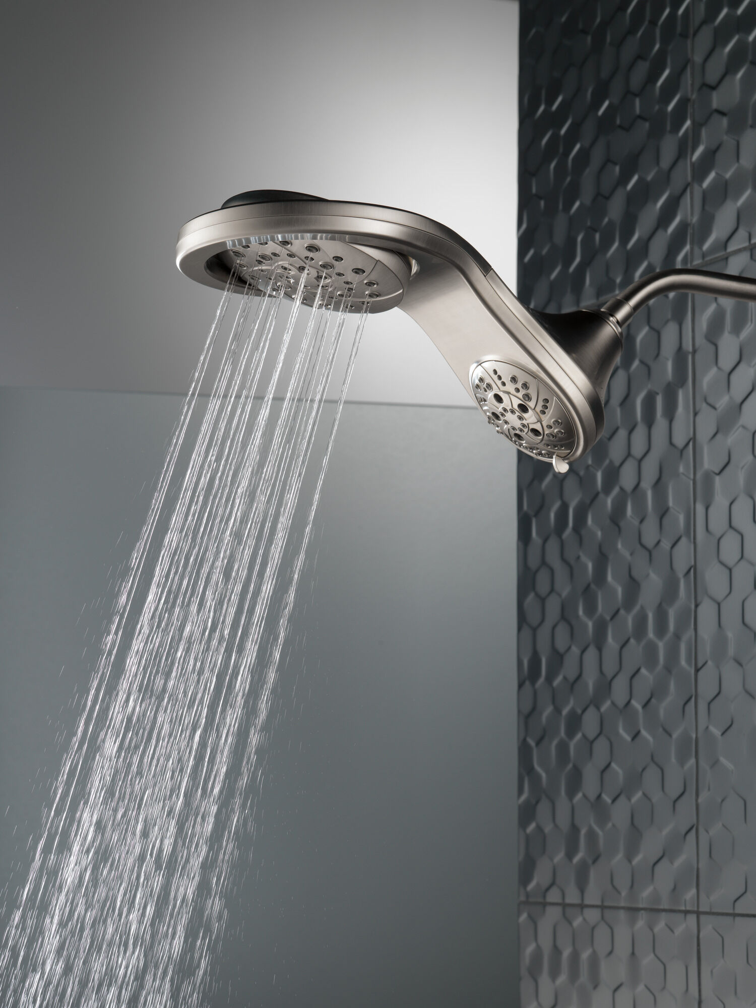 HydroRain® H2Okinetic® In2ition® Душ два в одном с 5 настройками Delta Faucet 58581-SS-PK - Вид №9