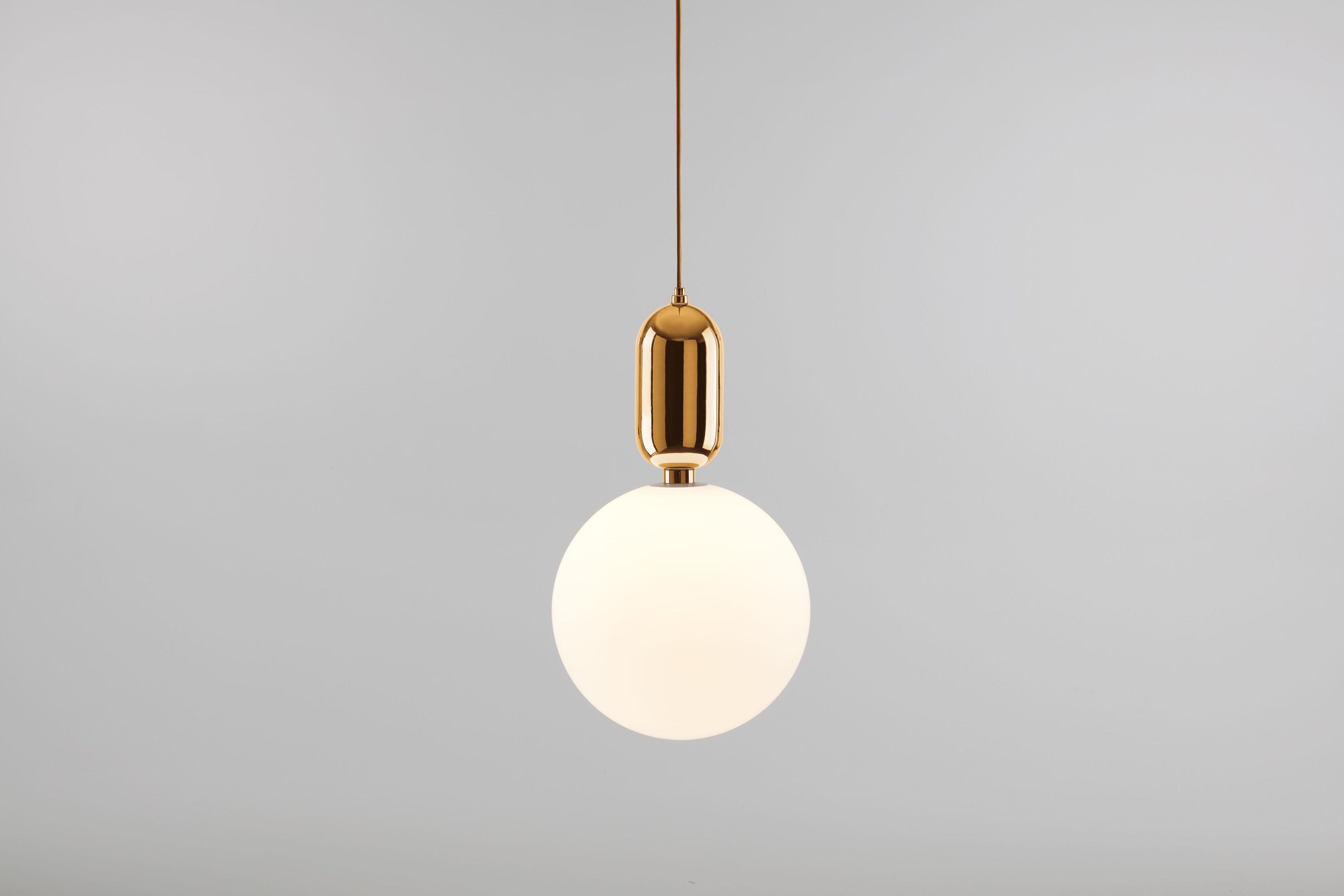 Керамическая и опаловая стеклянная подвесная лампа PARACHILNA Aballs ARCH-00061642 - Вид №1