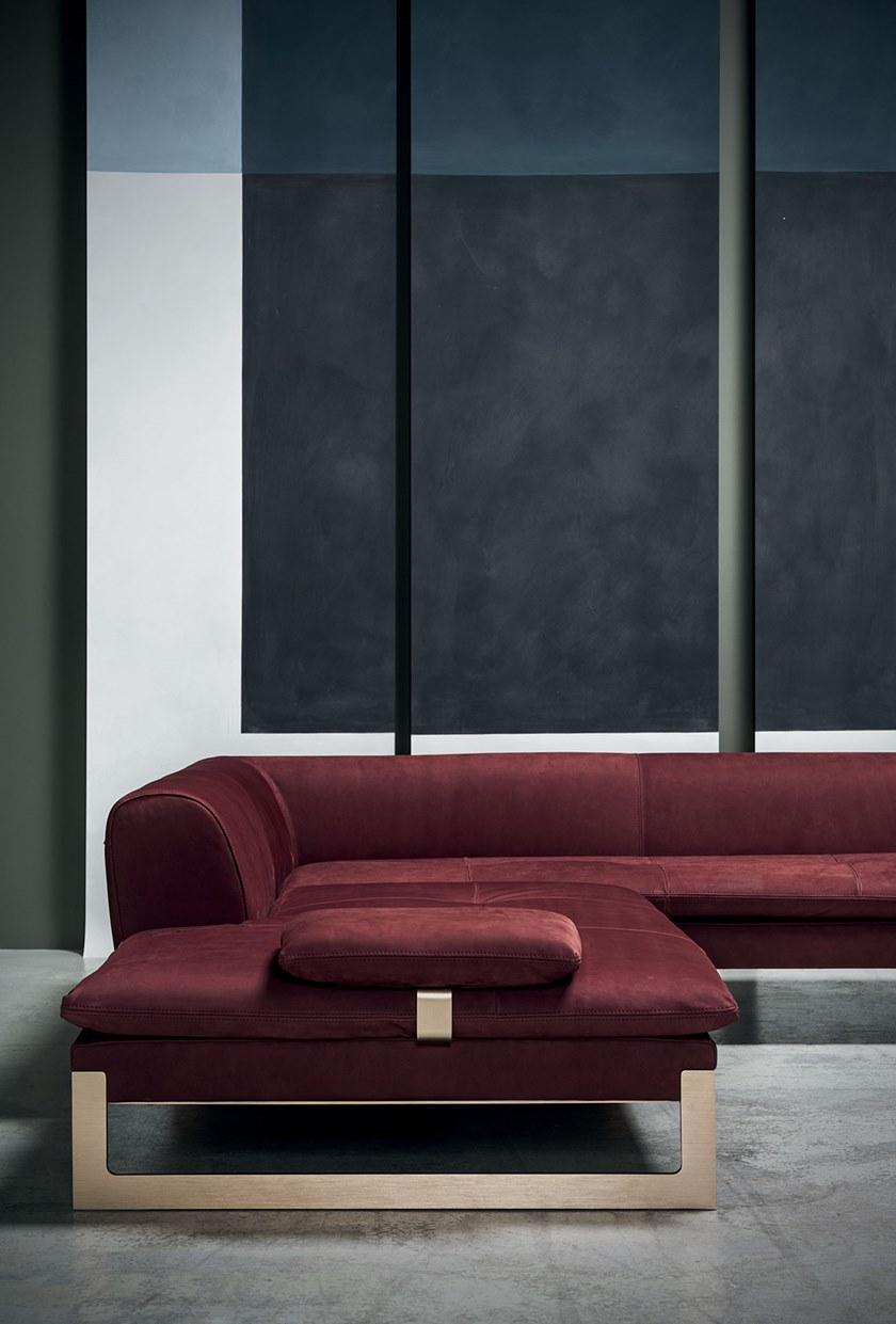 BAXTER Секционный угловой диван в коже Viktor sun-id-1479275 - Вид №7