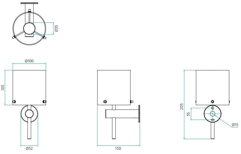 Astro Lighting Настенный светильник из стали и стекла с диммером Arezzo 1049001 - Вид №6