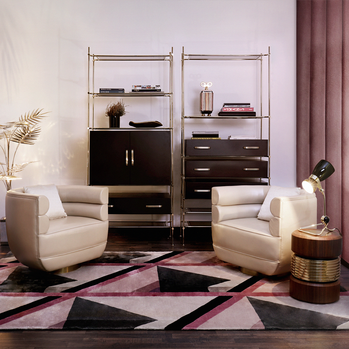 Книжные шкафы Mulligan Bookcase Covethouse ESSENTIAL HOME  - Вид №1