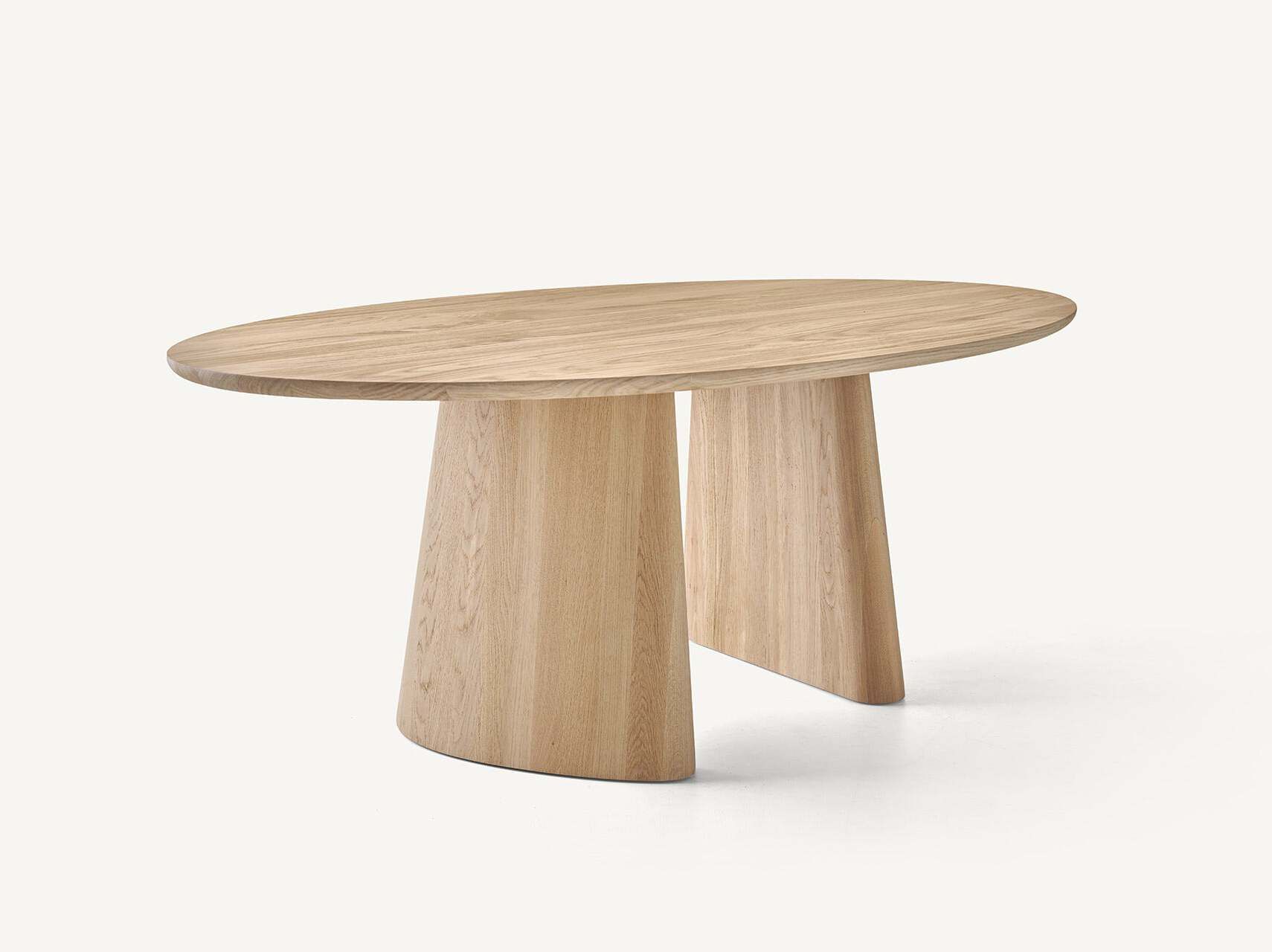 Овальный стол из массива дерева BassamFellows Bi-Ped ARCH-00149378 - Вид №4