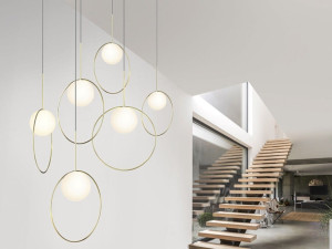 Опаловое стекло с регулируемой яркостью подвесной светильник