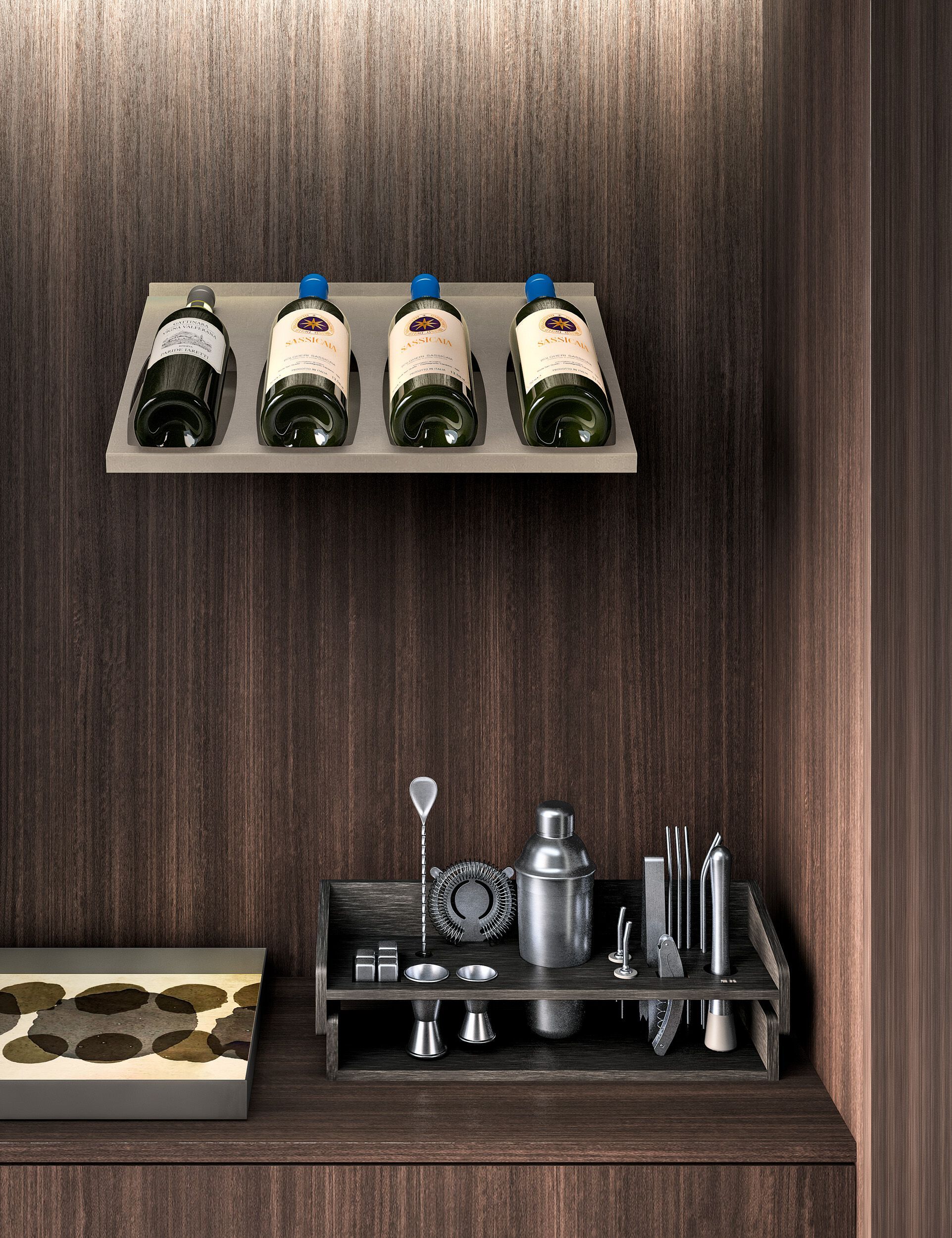 Металлическая настенная винная стойка Canel Fucina Design TECA ARCH-00023557 - Вид №4